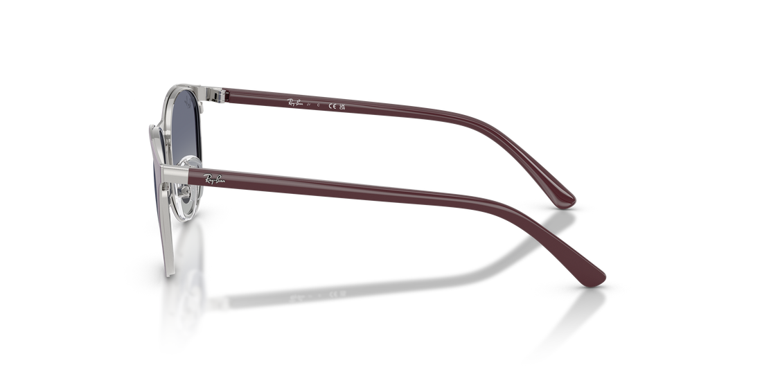 Óculos de sol ray-ban junior rj9552s 299/4l plateado pantos infantil tamanho 47mm - Vista de detalhe