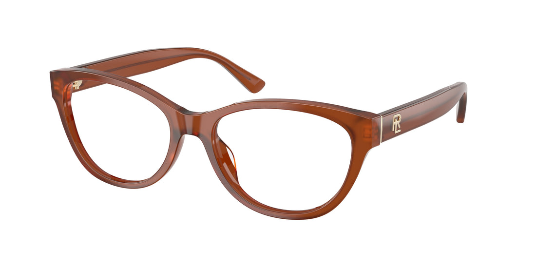 Óculos graduados ralph lauren rl6262u 6306 marron butterfly femenino tamanho 53mm - Vista principal