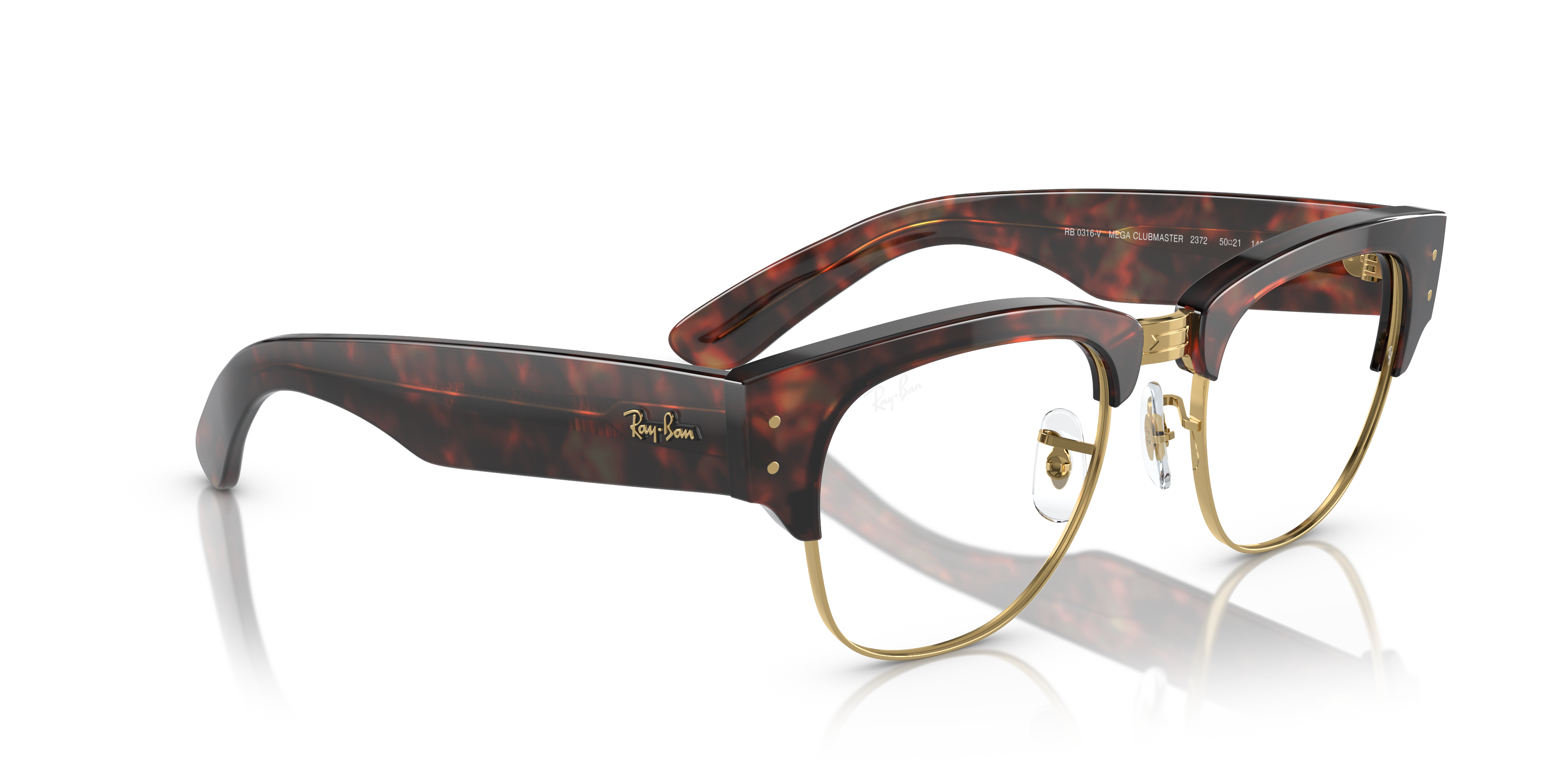 RAY-BAN RX0316V MEGA CLUBMASTER 2372 50