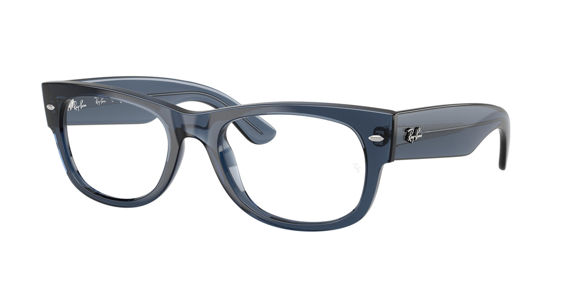 Óculos graduados ray-ban rx0832v mega wayfarer ii 8223 azul square unisex tamanho 52mm - Vista principal