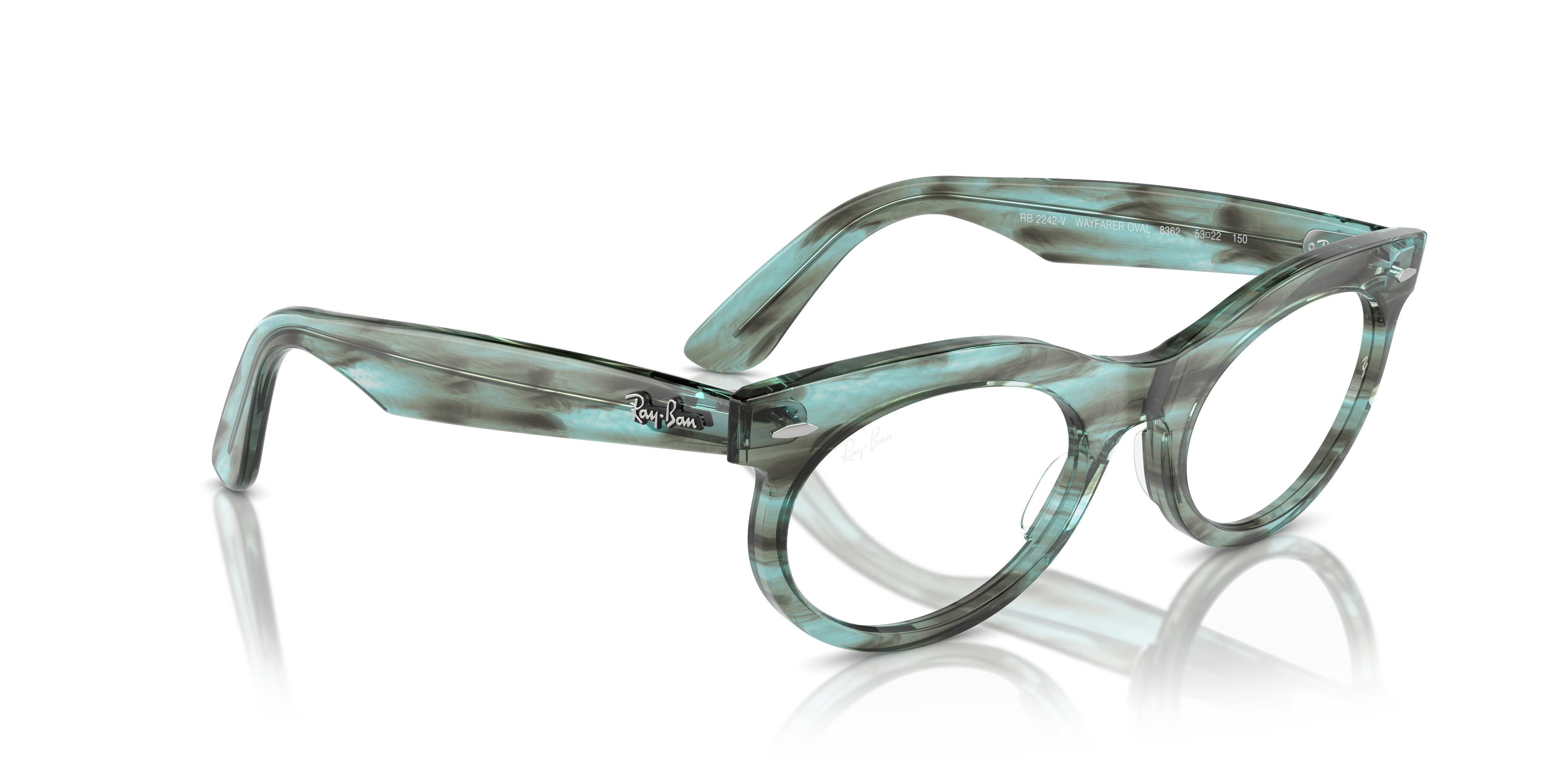 RAY-BAN RX2242V WAYFARER OVAL 8362 50