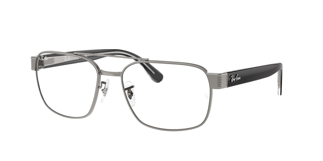 Gafas graduadas ray-ban rx3751v 2502 gris square unisex talla 58mm - Vista principal