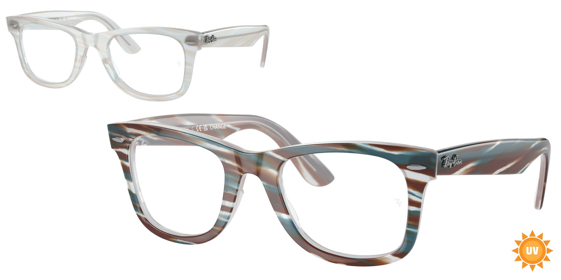 Brillen ray-ban rx4340v wayfarer ease 8382 azul claro unisex größe 50mm - Hauptansicht