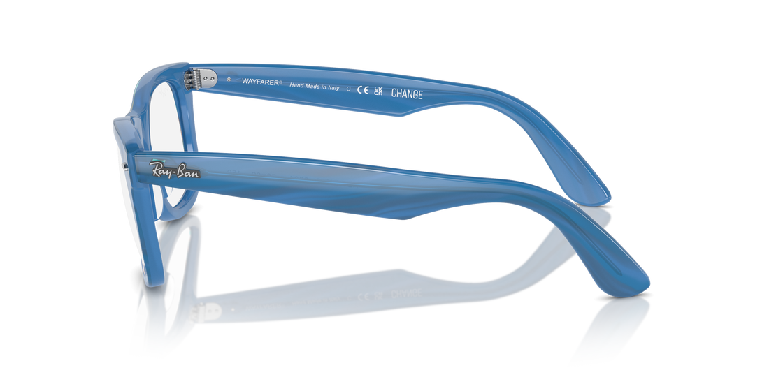 Occhiali da vista ray-ban rx4340v wayfarer ease 8384 azul square unisex taglia 50mm - Vista dettagliata