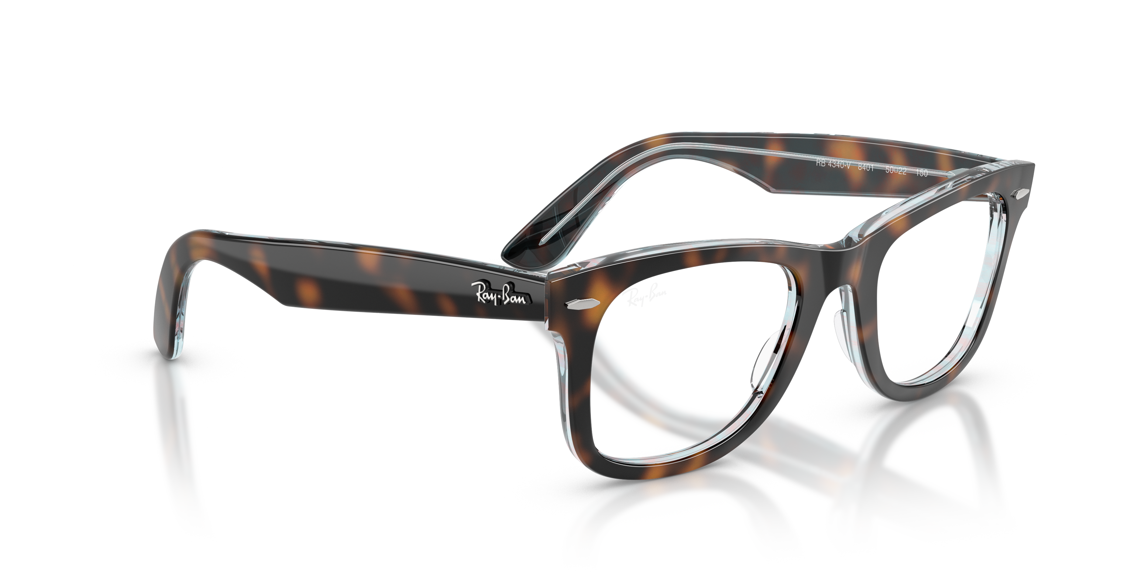 RAY-BAN RX4340V WAYFARER EASE 8401 50