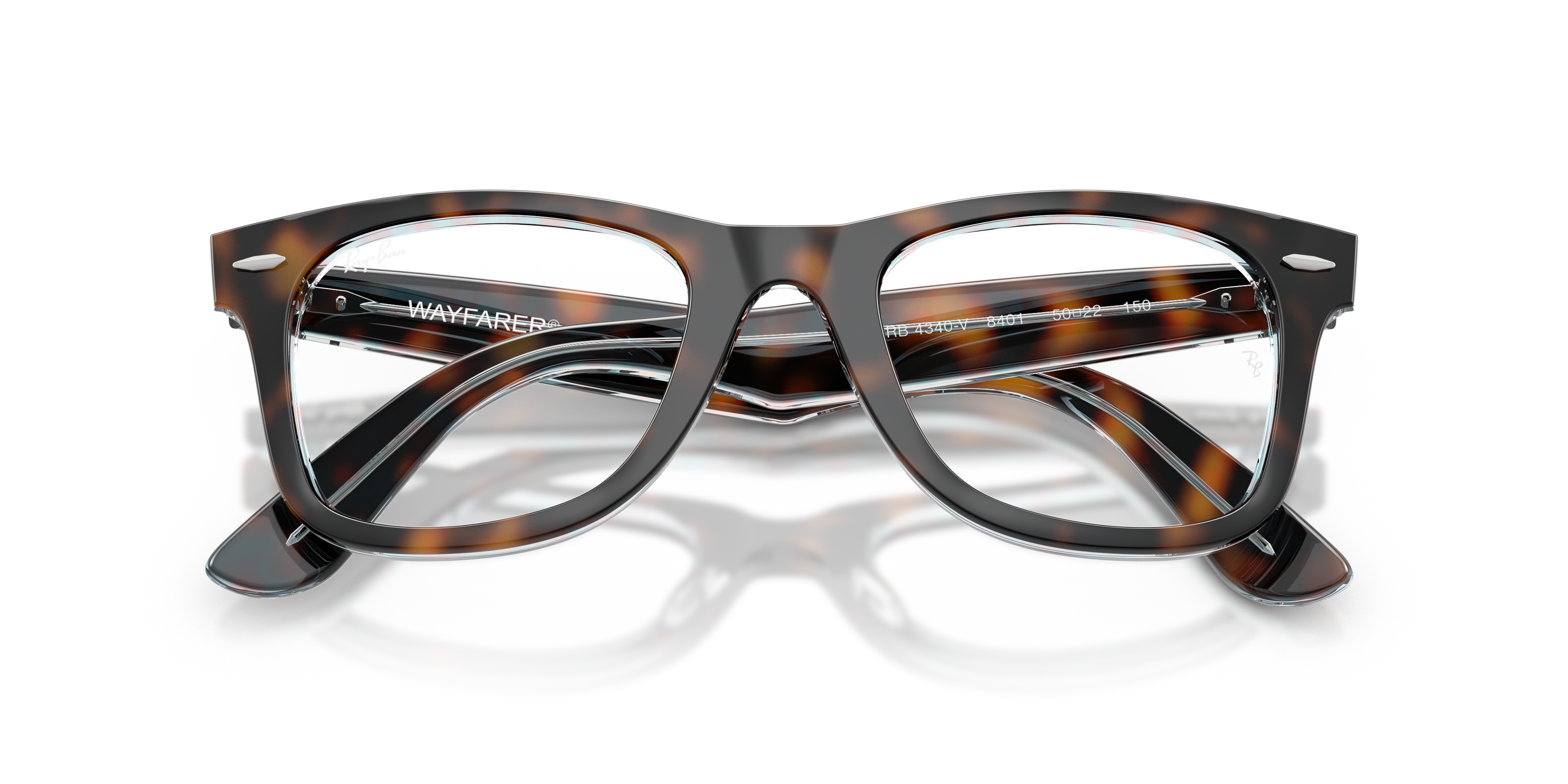 RAY-BAN RX4340V WAYFARER EASE 8401 50