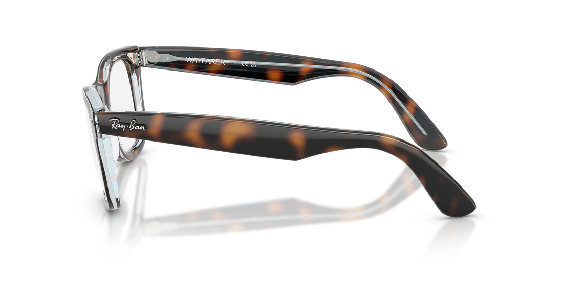 Occhiali da vista ray-ban rx4340v wayfarer ease 8401 havana square unisex taglia 50mm - Vista dettagliata