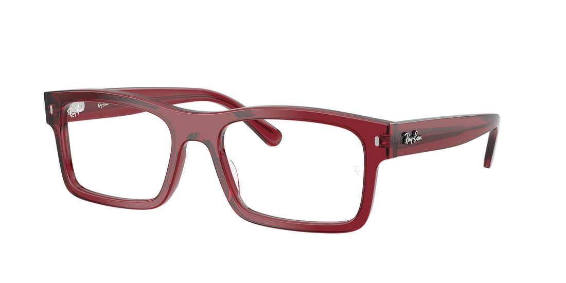 Óculos graduados ray-ban rx5435 8512 rojo rectangular unisex tamanho 54mm - Vista principal