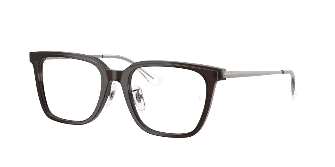 Óculos graduados ray-ban rx5442d 8290 marron square unisex tamanho 52mm - Vista principal
