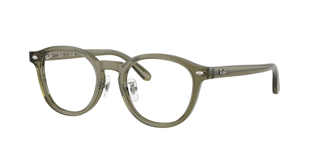 Óculos graduados ray-ban rx5443d 8501 marron square unisex tamanho 49mm - Vista principal