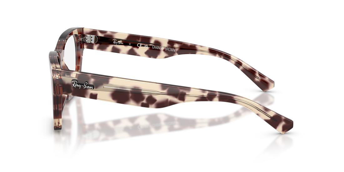 Occhiali da vista ray-ban rx5448 8460 havana irregular unisex taglia 53mm - Vista dettagliata