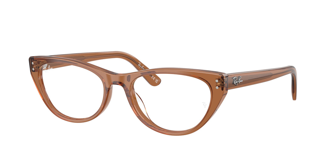 Okulary korekcyjne ray-ban rx5449d 8201 marron square femenino rozmiar 54mm - Widok główny