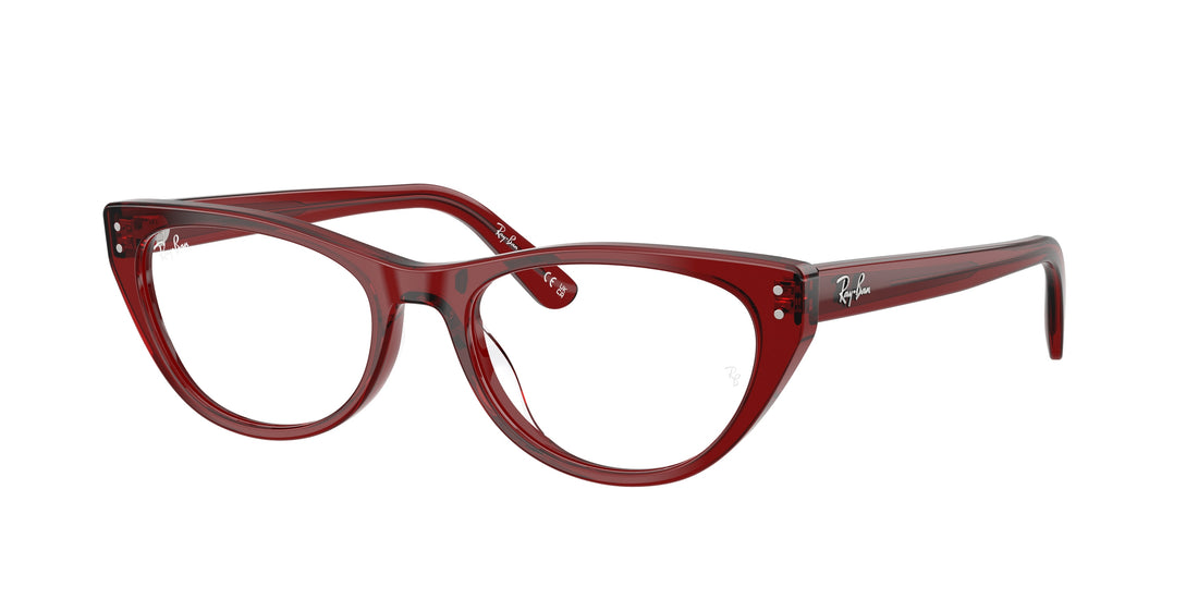Lunettes de vue ray-ban rx5449d 8464 rojo square femenino taille 54mm - Vue principale