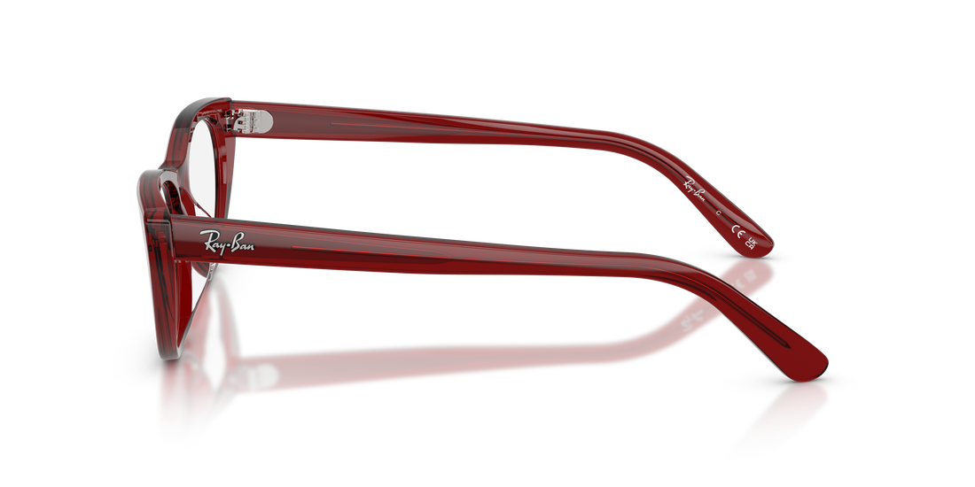 Lunettes de vue ray-ban rx5449d 8464 rojo square femenino taille 54mm - Vue détaillée