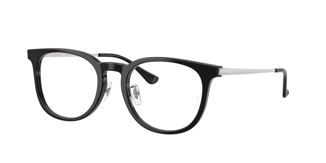 Óculos graduados ray-ban rx5453d 2000 negro square unisex tamanho 52mm - Vista principal