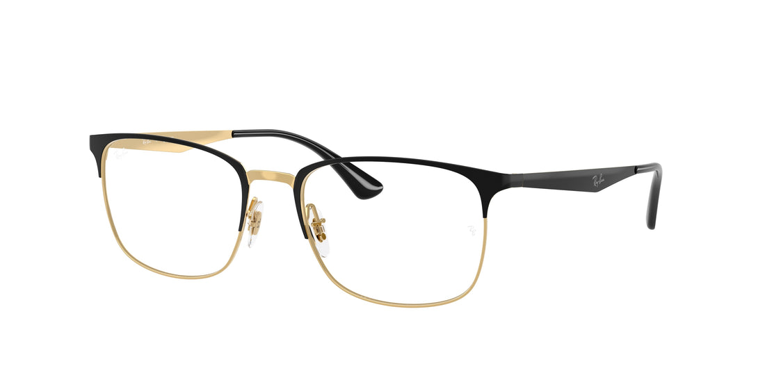 Óculos graduados ray-ban rx6421 2890 negro square unisex tamanho 54mm - Vista principal