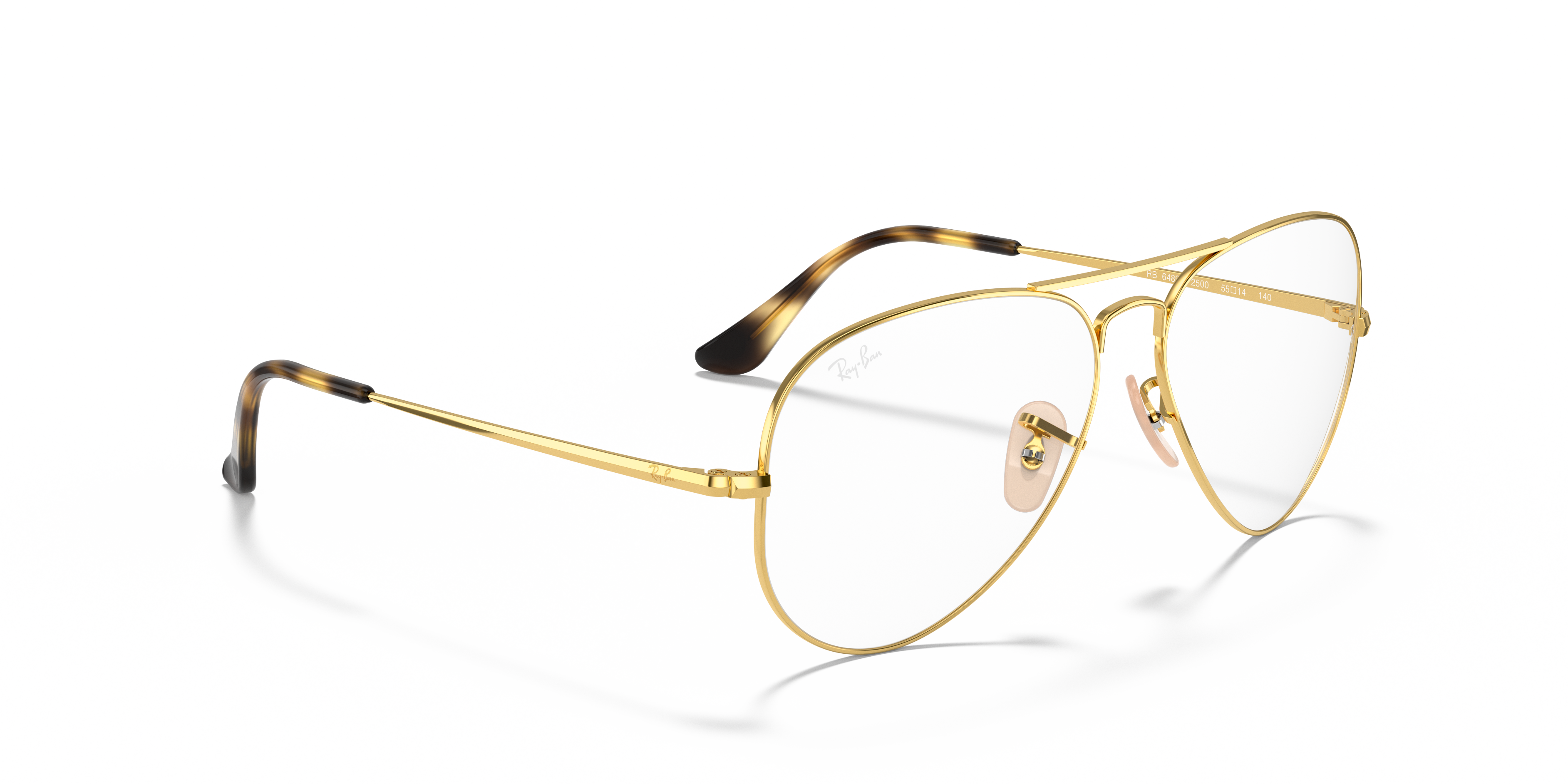 RAY-BAN RX6489 AVIATOR 2500 55