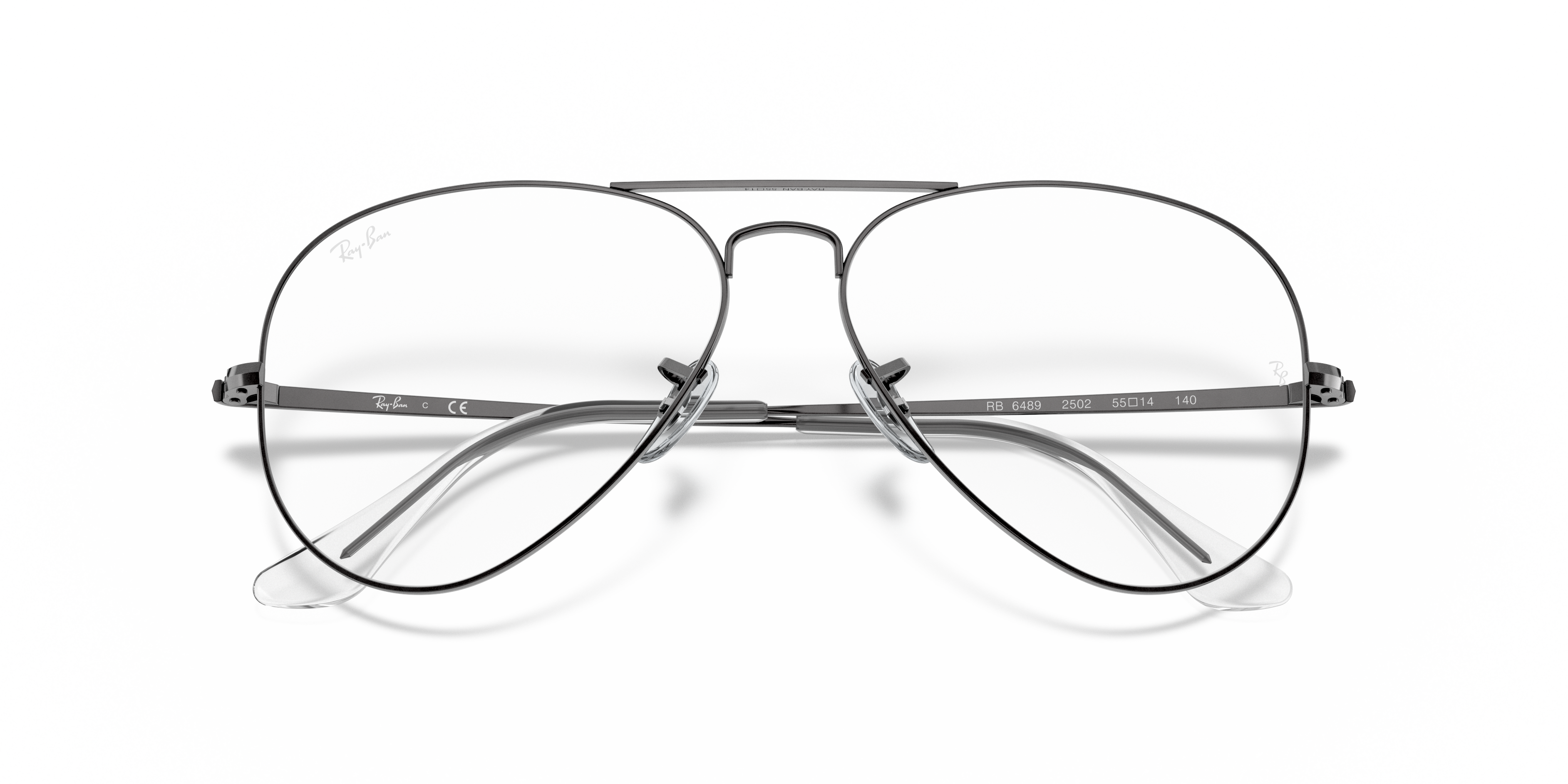RAY-BAN RX6489 AVIATOR 2502 55