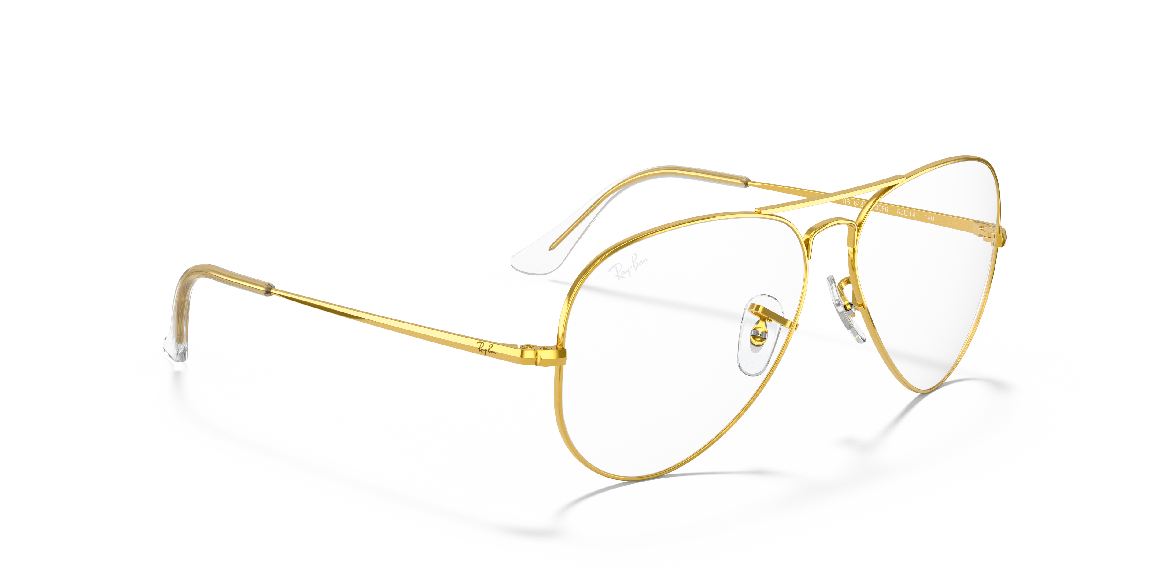RAY-BAN RX6489 AVIATOR 3086 55
