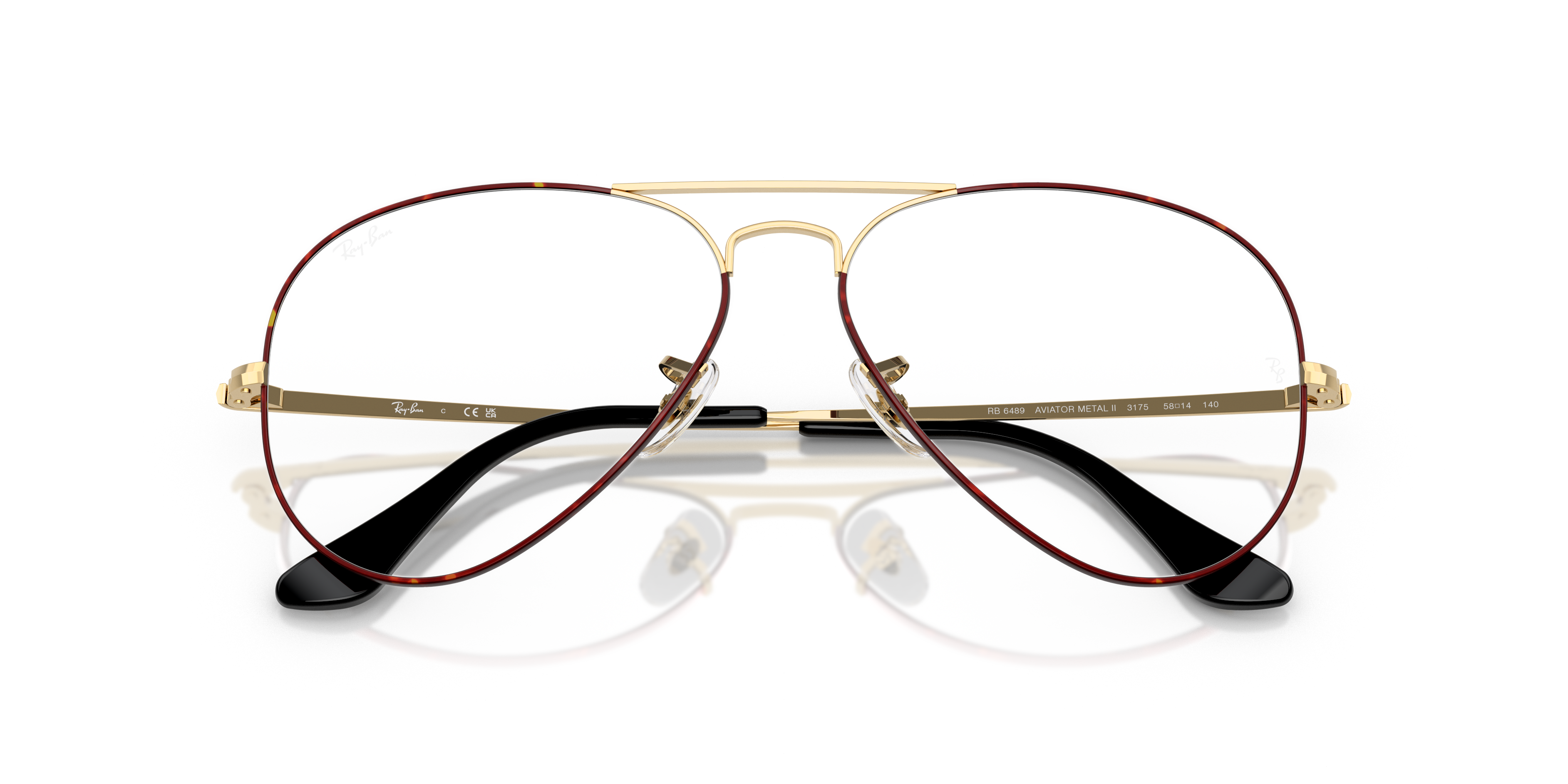 RAY-BAN RX6489 AVIATOR 3175 55