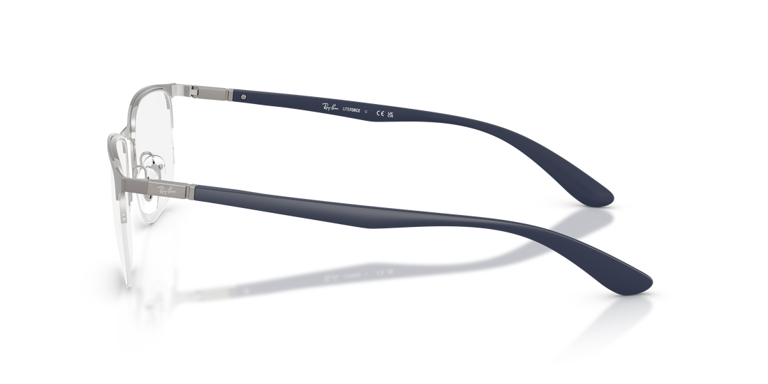 Brillen ray-ban rx6513 2620 gunmetal irregular unisex größe 55mm - Detailansicht