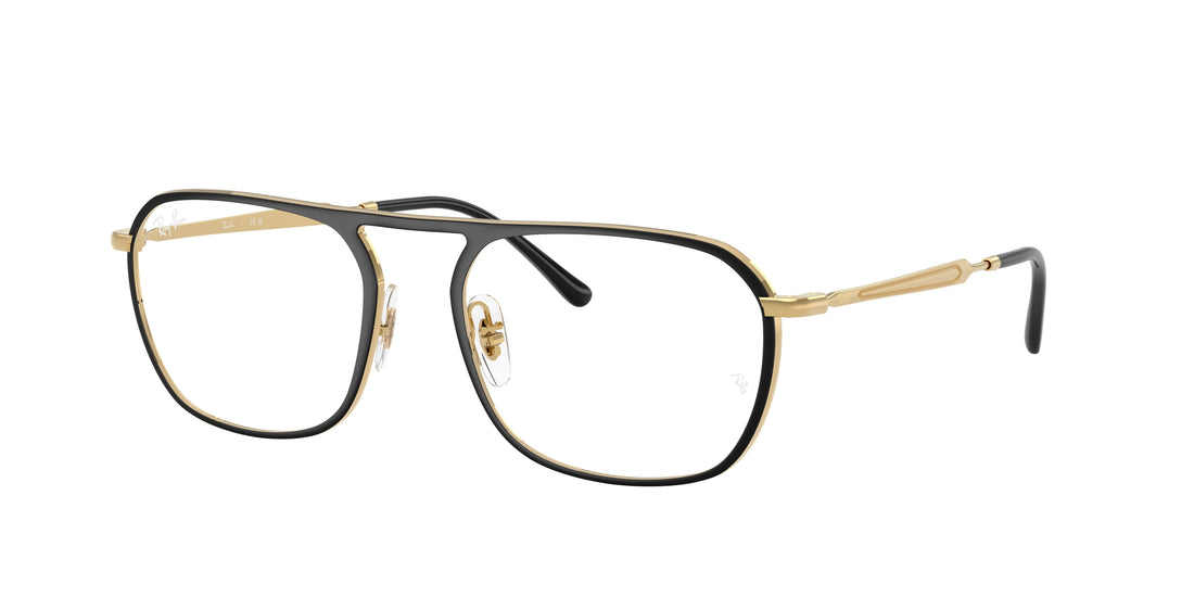 Óculos graduados ray-ban rx6548 2994 azul square unisex tamanho 55mm - Vista principal