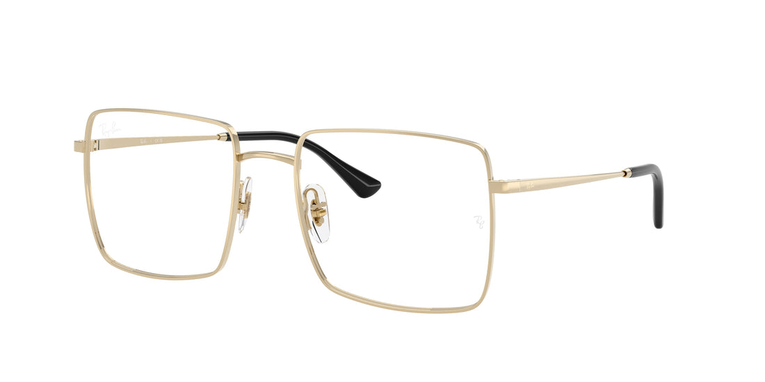 Óculos graduados ray-ban rx6553 2993 dorado square unisex tamanho 55mm - Vista principal
