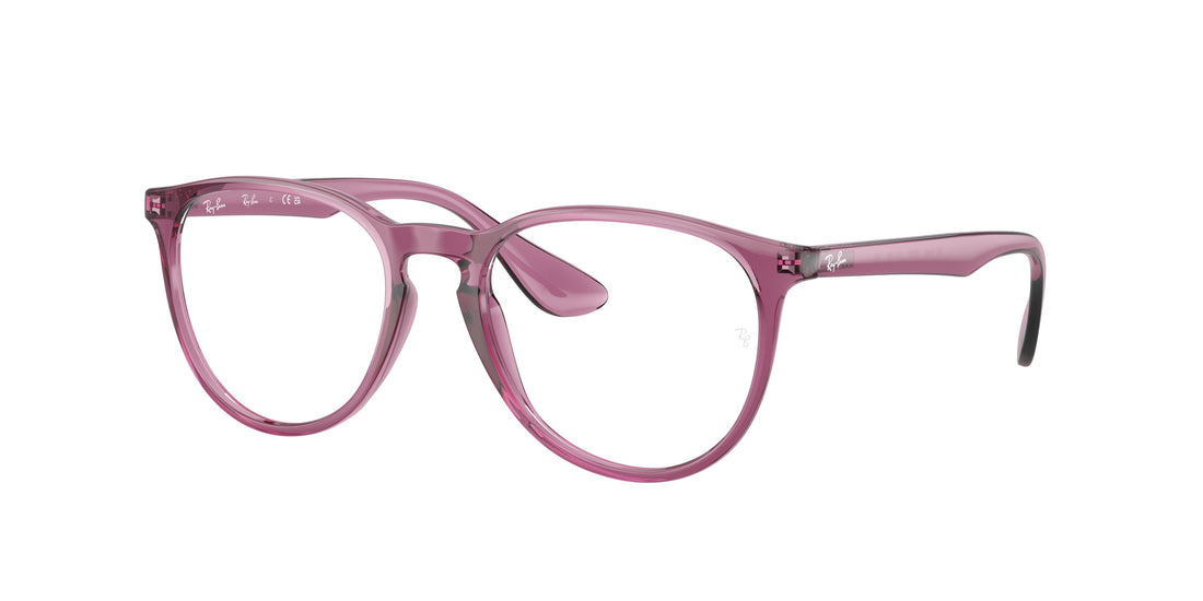 Óculos graduados ray-ban rx7046 erika 8509 violeta round femenino tamanho 51mm - Vista principal