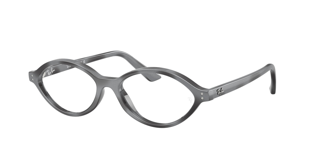 Óculos graduados ray-ban rx7265 8489 gris irregular unisex tamanho 52mm - Vista principal