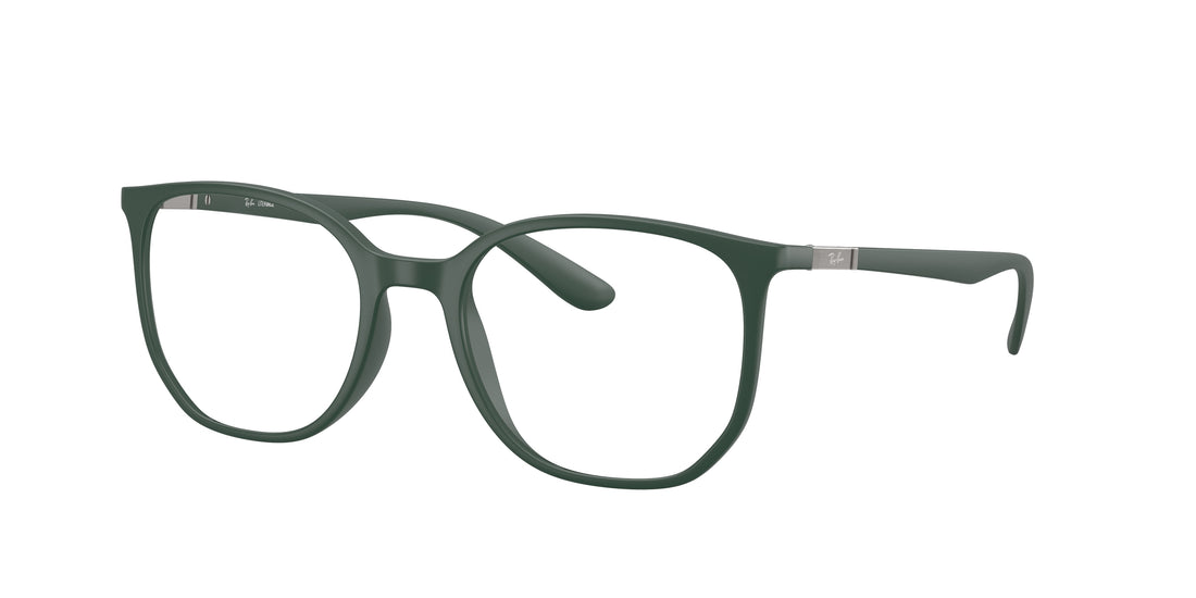 Óculos graduados ray-ban rx7397 8062 verde irregular unisex tamanho 52mm - Vista principal