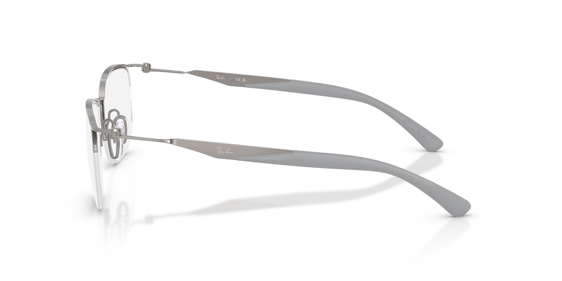 Occhiali da vista ray-ban rx7552 3213 gris square unisex taglia 52mm - Vista dettagliata