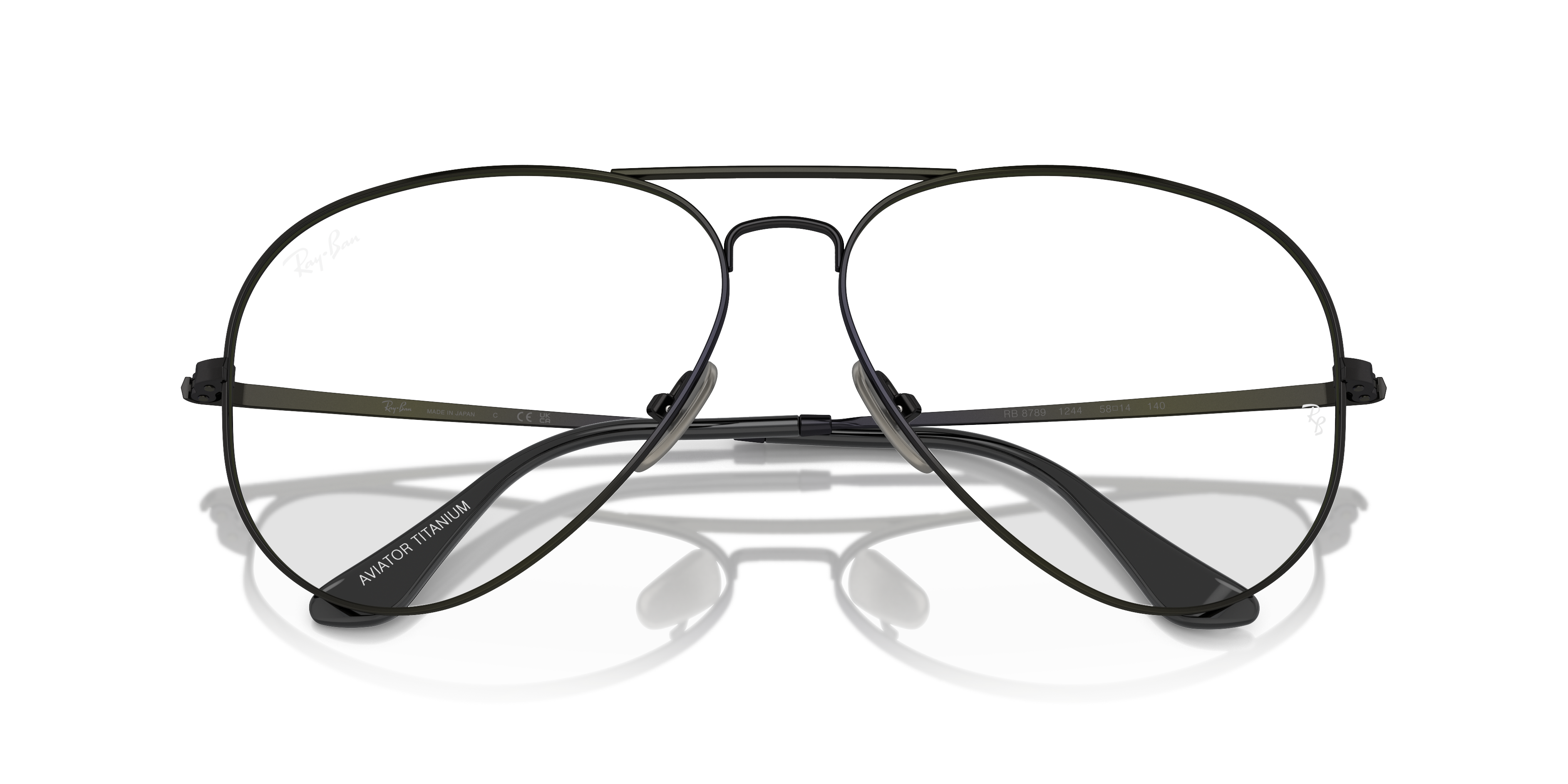 RAY-BAN RX8789 AVIATOR TITANIUM 1244 58