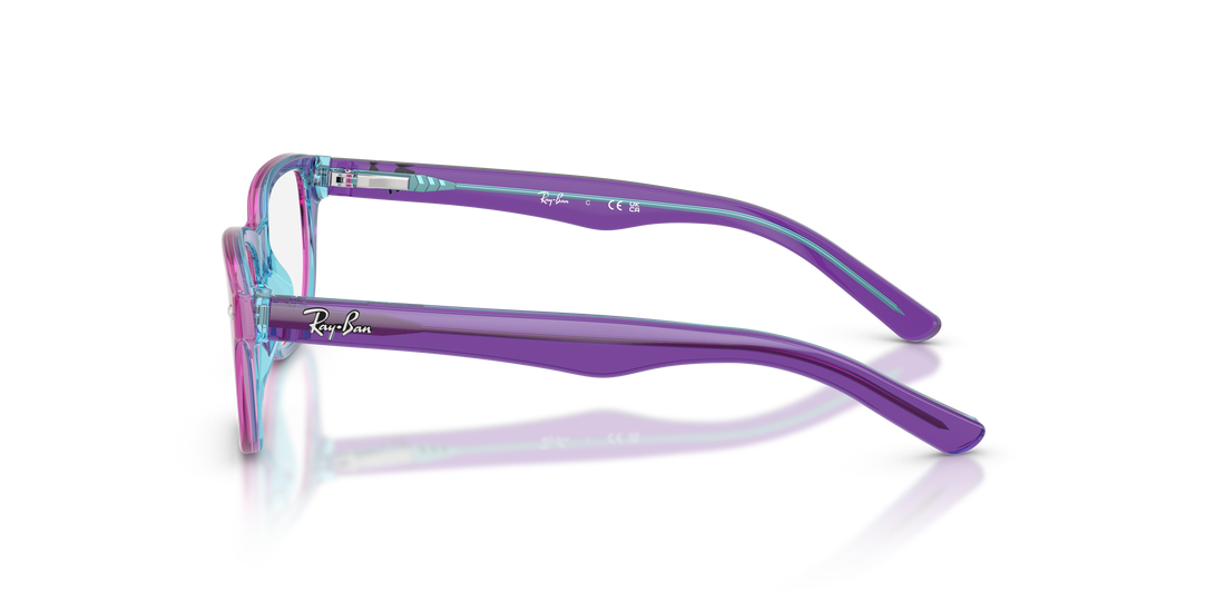 Lunettes de vue ray-ban junior ry1555 3997 violeta square infantil taille 46mm - Vue détaillée