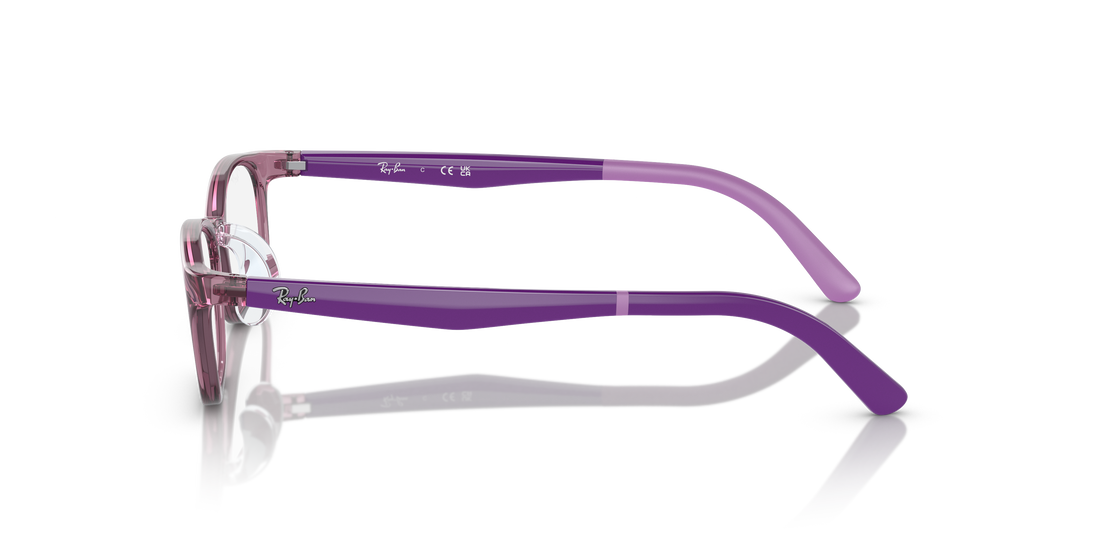 Gafas graduadas ray-ban junior ry1613d 3909 morado pillow unisex talla 49mm - Vista de detalle