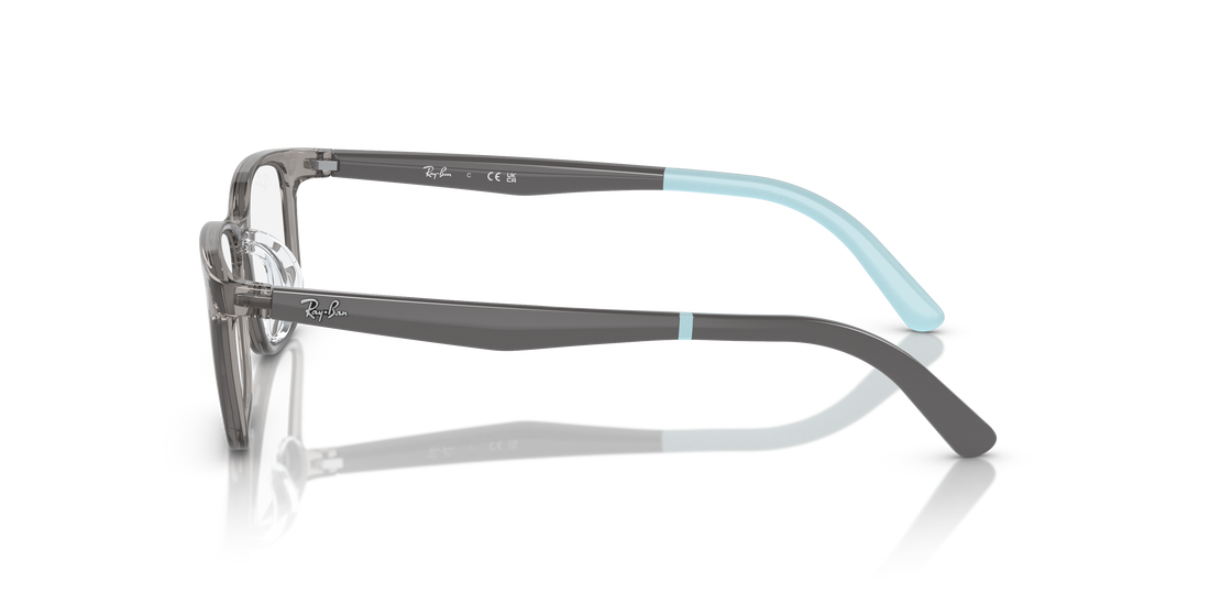 Lunettes de vue ray-ban junior ry1626d 3908 gris rectangular infantil taille 47mm - Vue détaillée