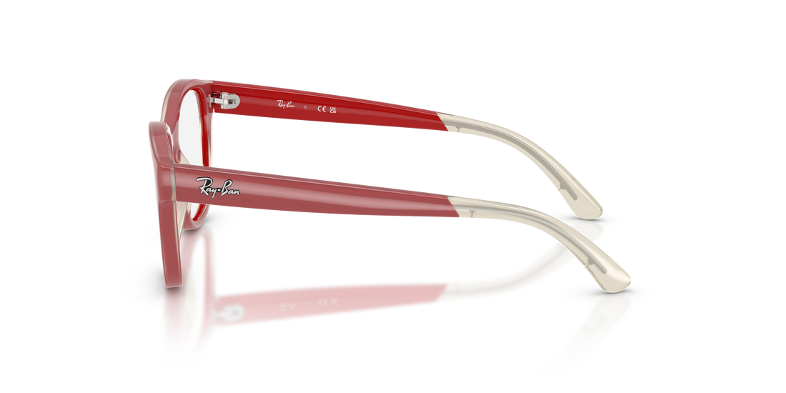 Lunettes de vue ray-ban junior ry1950 7204 rojo square infantil taille 44mm - Vue détaillée