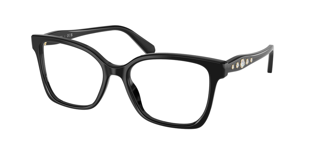 Óculos graduados swarovski sk2061 1001 negro square femenino tamanho 55mm - Vista principal