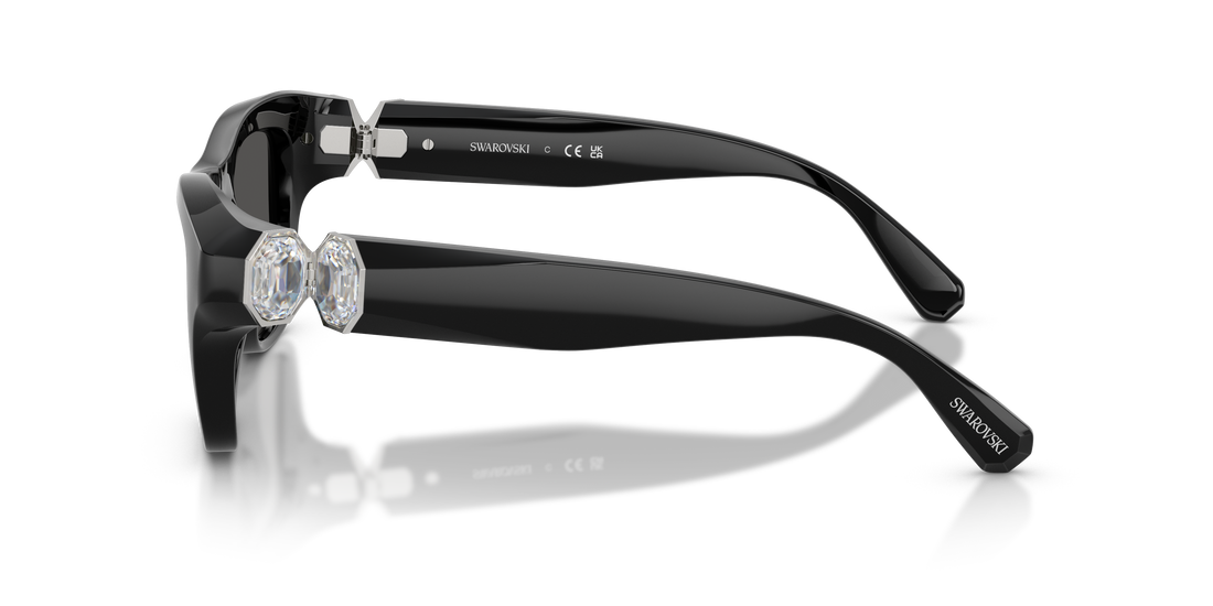 Lunettes de soleil swarovski sk6056u 103887 negro pillow femenino taille 50mm - Vue détaillée