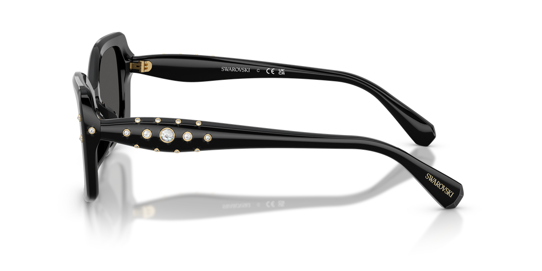 Lunettes de soleil swarovski sk6058u 100187 negro pillow femenino taille 54mm - Vue détaillée
