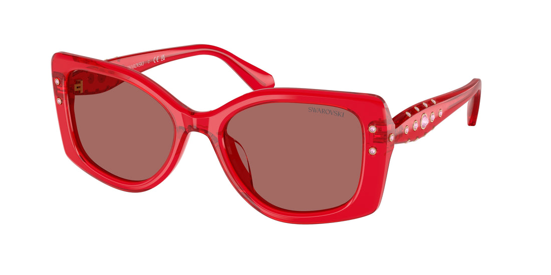 Lunettes de soleil swarovski sk6058u 110369 rojo pillow femenino taille 54mm - Vue principale
