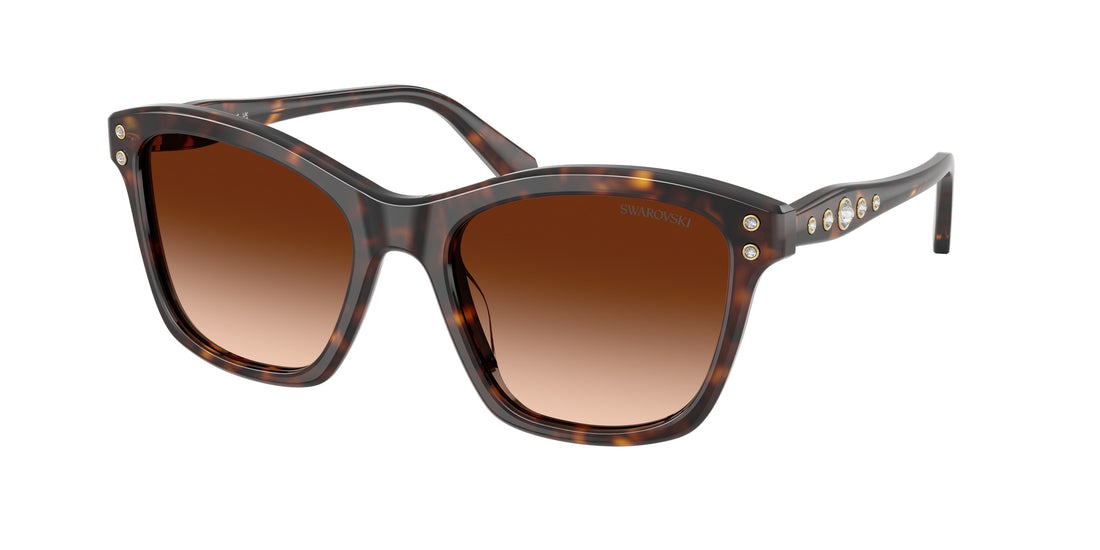 Lunettes de soleil swarovski sk6063 100274 havana square femenino taille 54mm - Vue principale