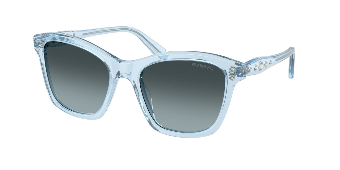 Lunettes de soleil swarovski sk6063 1078v1 azul square femenino taille 54mm - Vue principale