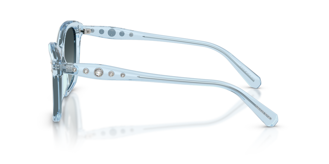 Lunettes de soleil swarovski sk6063 1078v1 azul square femenino taille 54mm - Vue détaillée