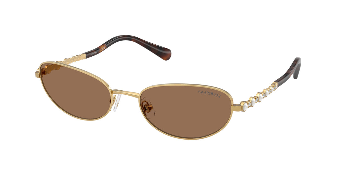 Lunettes de soleil swarovski sk7044 400473 dorado oval femenino taille 56mm - Vue principale