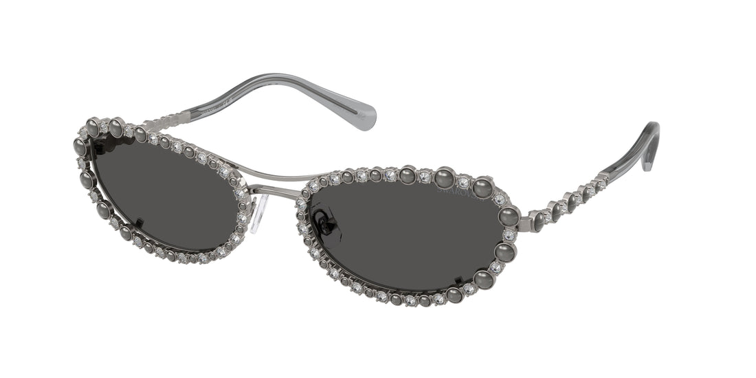 Lunettes de soleil swarovski sk7044 400987 gris oval femenino taille 56mm - Vue principale