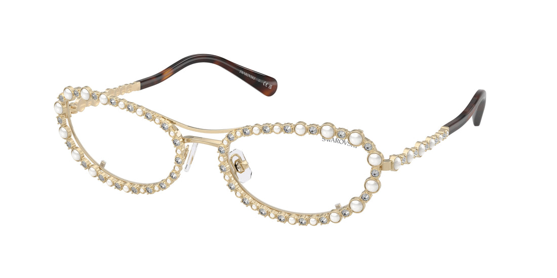 Lunettes de soleil swarovski sk7044 4013sb dorado oval femenino taille 56mm - Vue principale