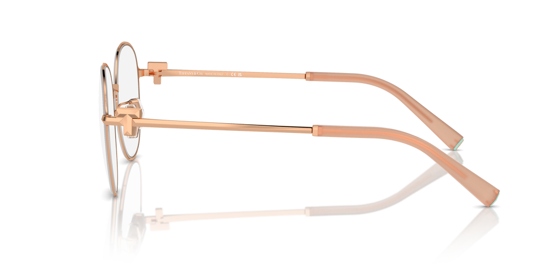 Óculos graduados tiffany tf1161d 6215 rosa round femenino tamanho 53mm - Vista de detalhe