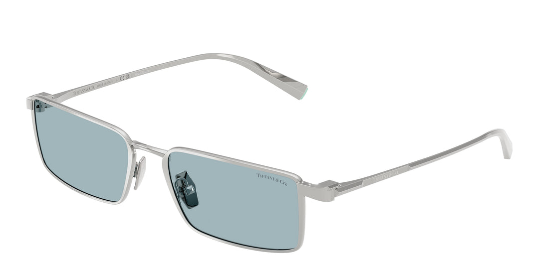 Occhiali da sole tiffany tf3121kb 623756 plateado rectangular femenino taglia 55mm - Vista principale