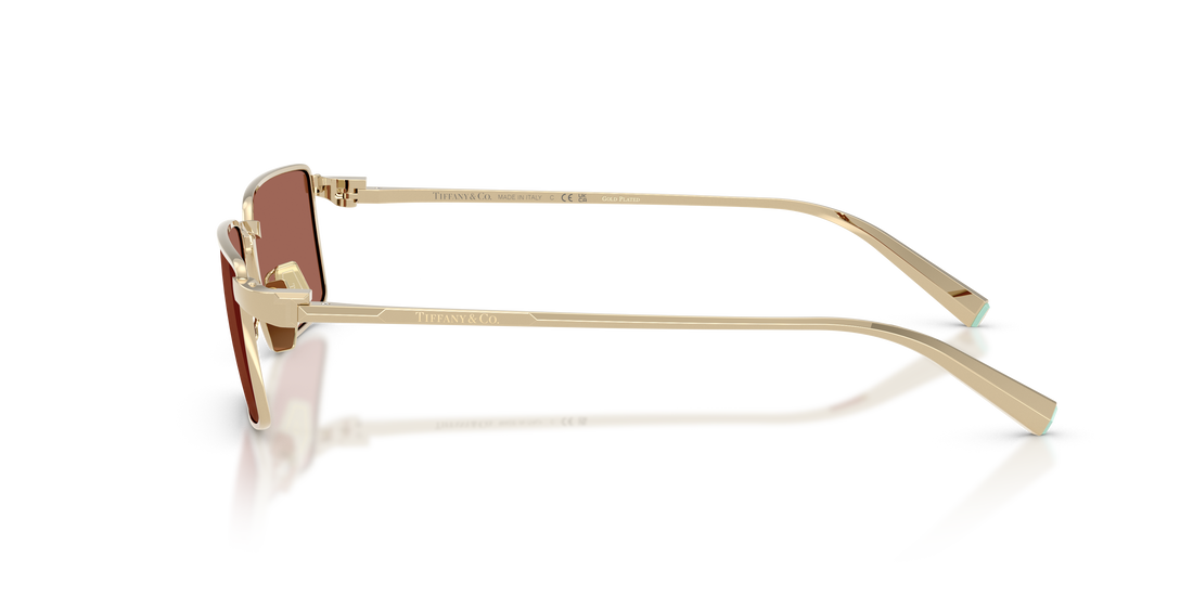 Occhiali da sole tiffany tf3121kb 6244h2 dorado rectangular femenino taglia 55mm - Vista dettagliata