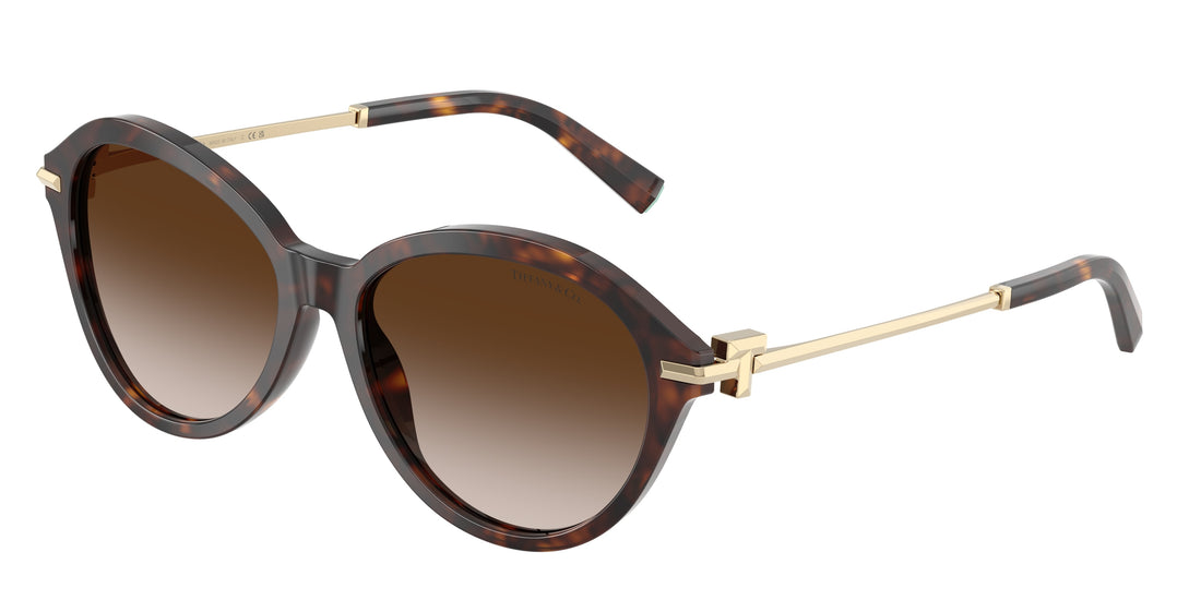 Óculos de sol tiffany tf4259 80153b havana round femenino tamanho 56mm - Vista principal